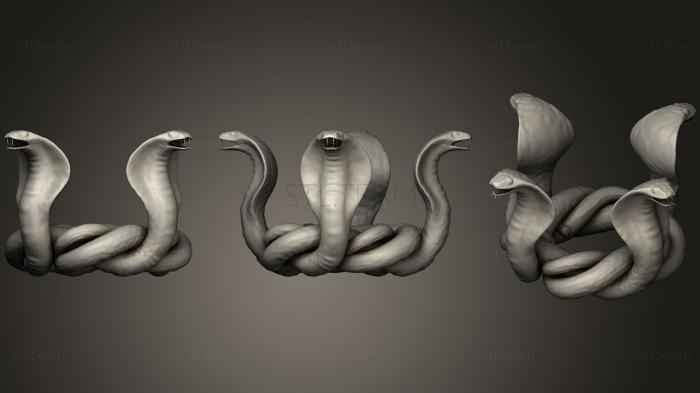 Статуэтки животных Four Cobra Knot